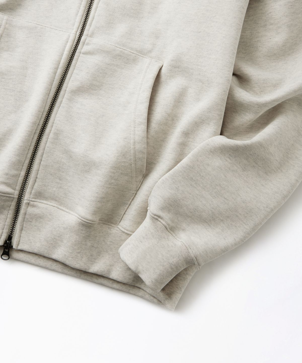 아웃스탠딩(OUTSTANDING) AUTHENTIC COMFORT HOOD ZIP SWEAT_1%OATMEAL