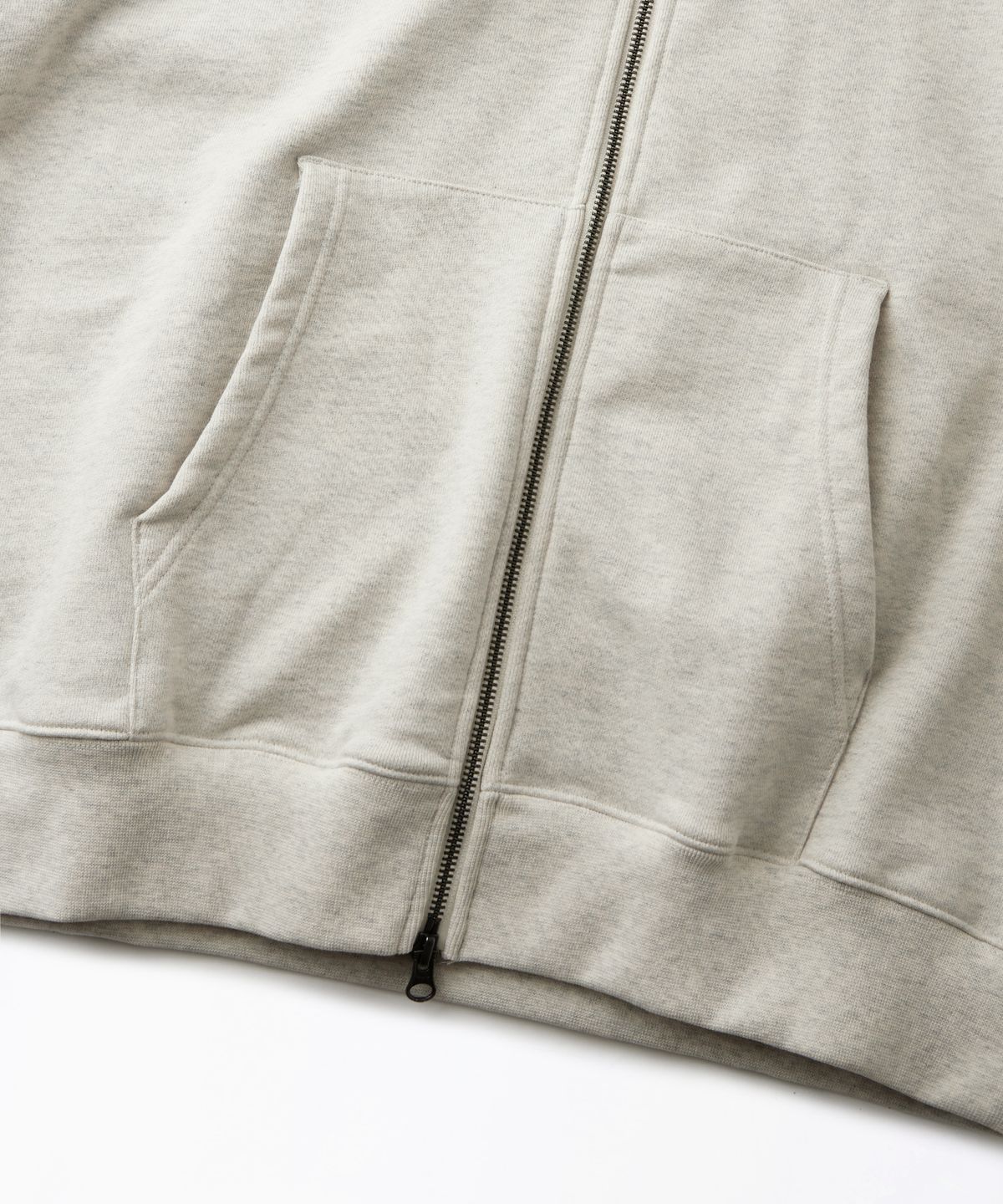 아웃스탠딩(OUTSTANDING) AUTHENTIC COMFORT HOOD ZIP SWEAT_1%OATMEAL