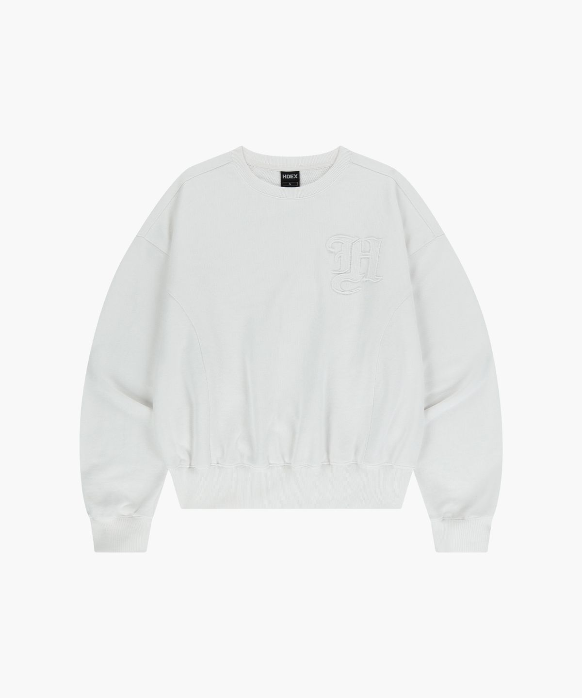 에이치덱스(HDEX) 우먼스 와이드 리브드 스웨트 셔츠 (Off-White)