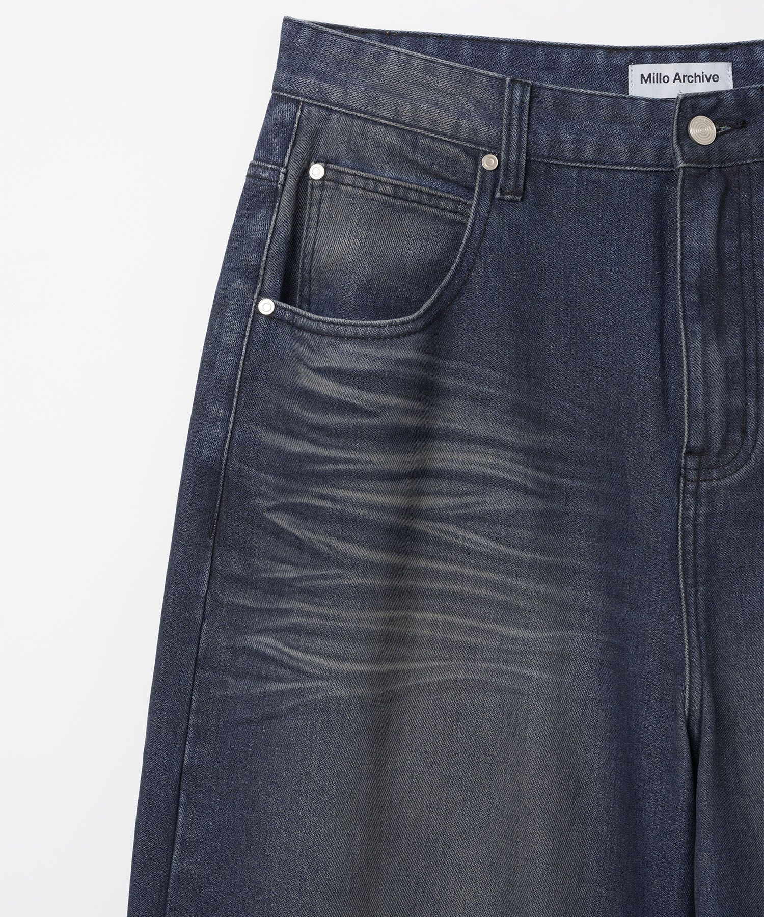 アメージングタイランド・グランドセール MILLO | MUSINSA ARCHIVE Blue] [Washed Pants Denim Fade Diagonal パンツ
