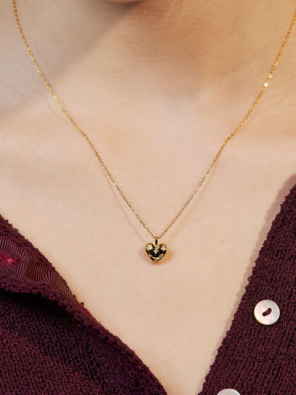 ☆Hei☆ sv925 alice heart pendant necklace HE24FANSG577XXFR MUSINSA | HEI [sv925] alice heart pendant necklace