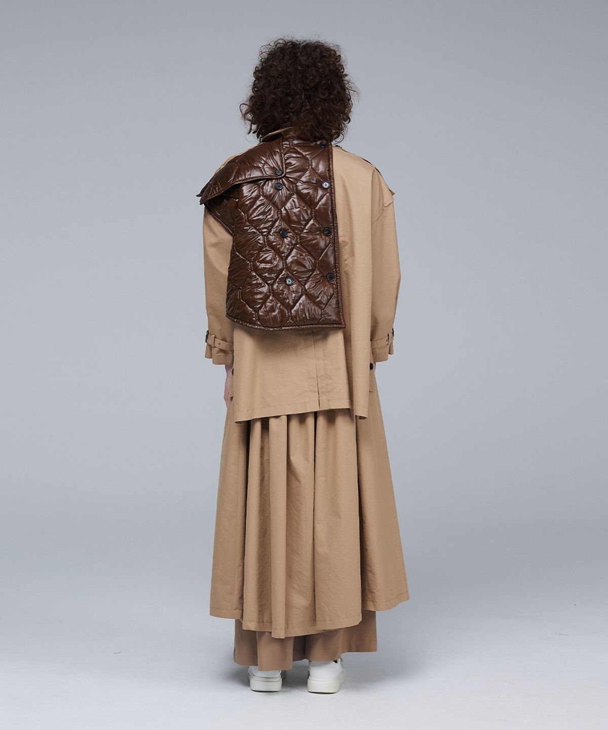므아므(MMAM) Quilting mix trench coat