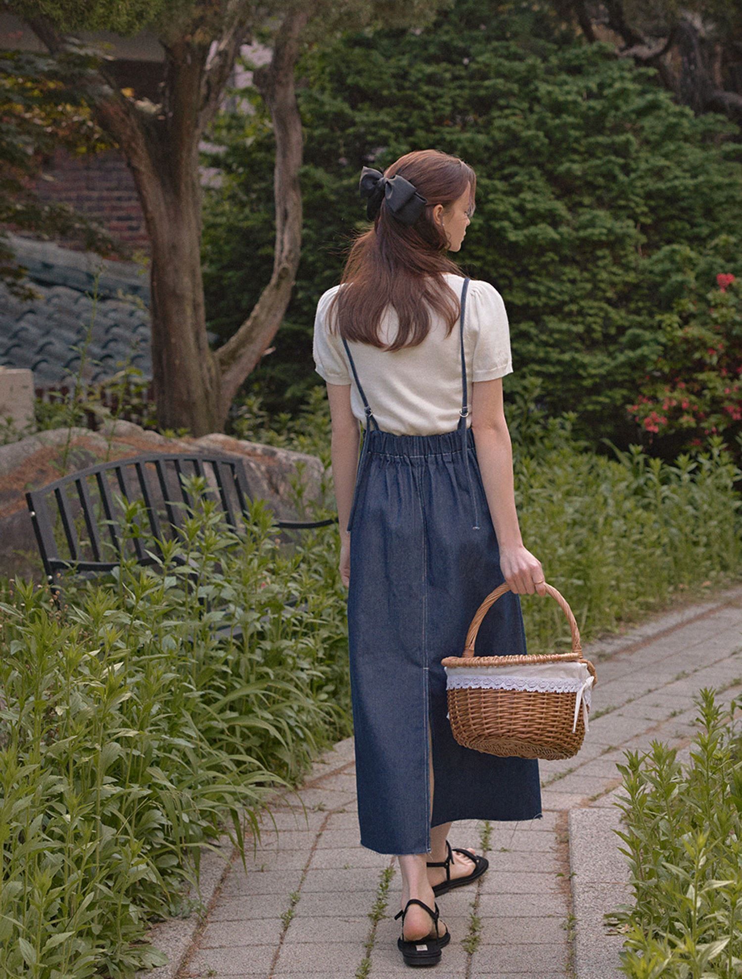 ワンピース Tippi Pinafore Black Denim 2Y ワンピース Tippi Pinafore