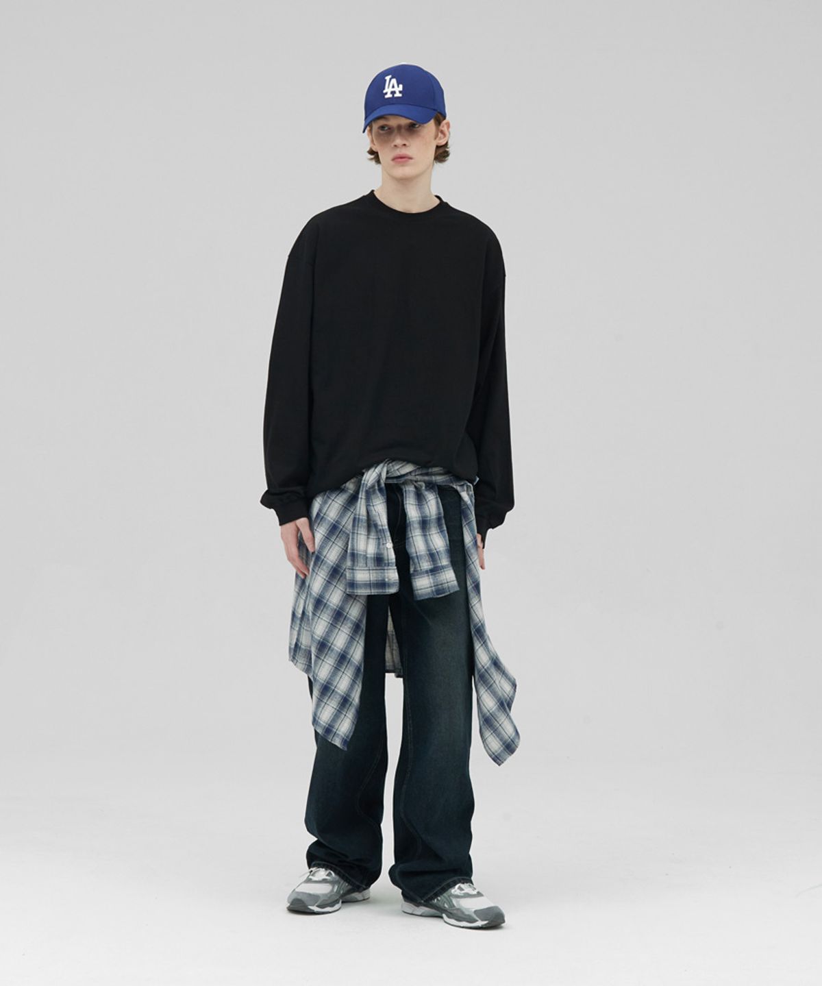 스탠즈(STENDS) [M~4XL] 헤비 롱 슬리브 티셔츠_블랙