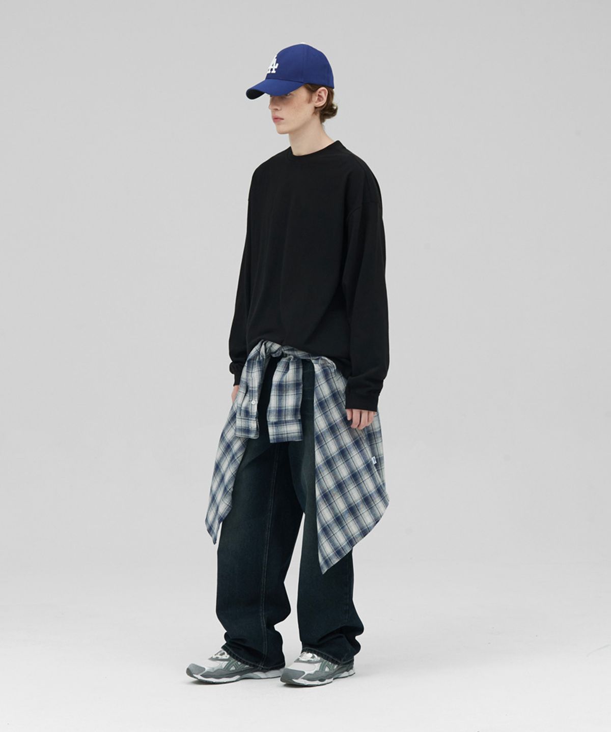 스탠즈(STENDS) [M~4XL] 헤비 롱 슬리브 티셔츠_블랙