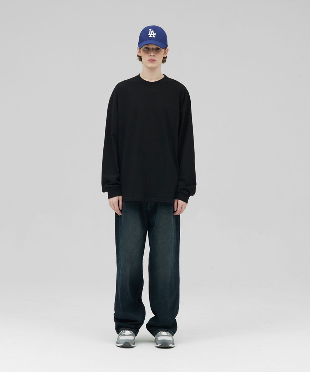 스탠즈(STENDS) [M~4XL] 헤비 롱 슬리브 티셔츠_블랙