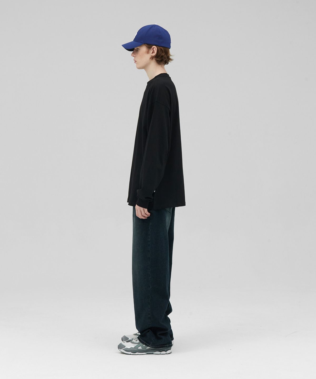 스탠즈(STENDS) [M~4XL] 헤비 롱 슬리브 티셔츠_블랙