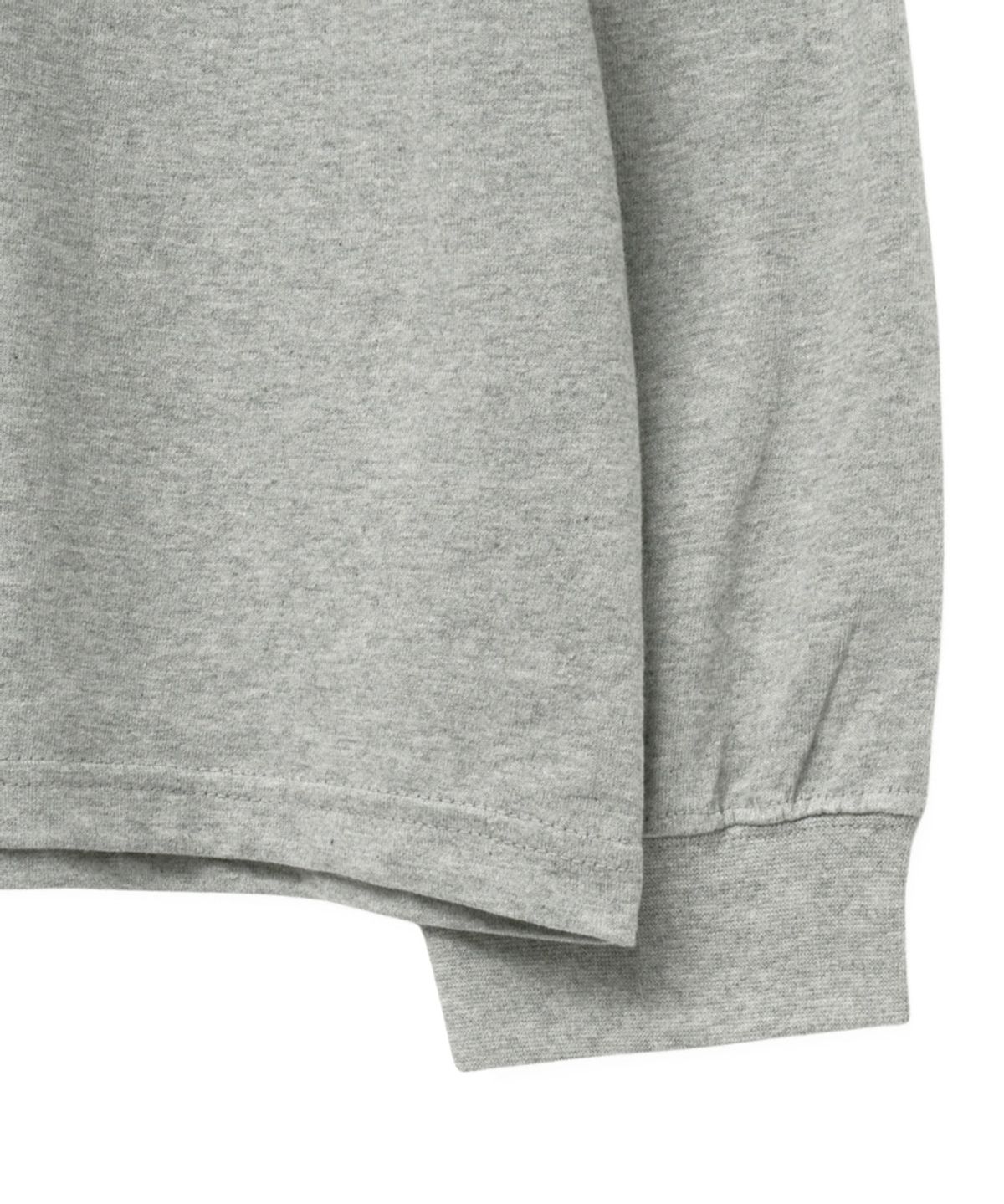 스탠즈(STENDS) [M~4XL] 헤비 롱 슬리브 티셔츠_메란지 그레이