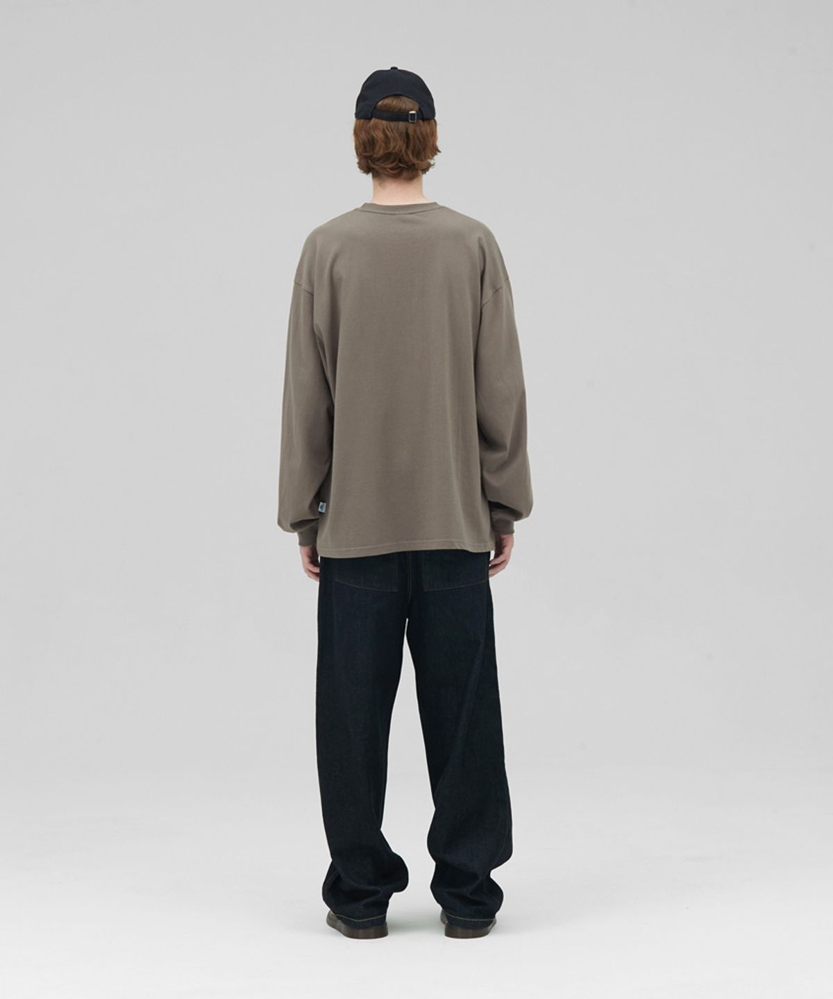 스탠즈(STENDS) [M~4XL] 헤비 롱 슬리브 티셔츠_애쉬 브라운