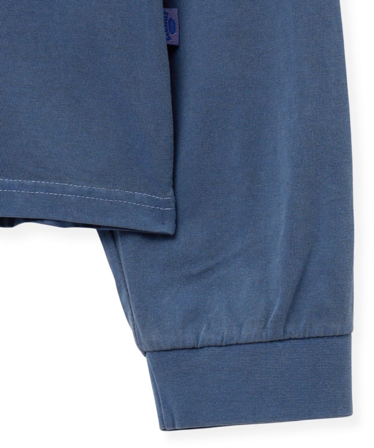 스탠즈(STENDS) [M~4XL] 피그먼트 롱 슬리브 포켓  티셔츠_네이비