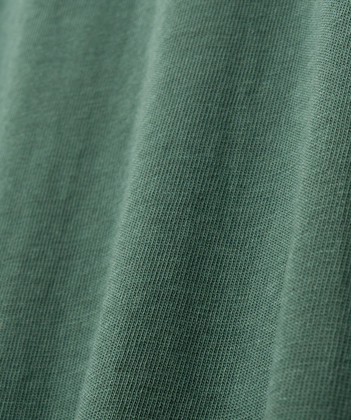 스탠즈(STENDS) [M~4XL] 피그먼트 롱 슬리브 포켓  티셔츠_그린