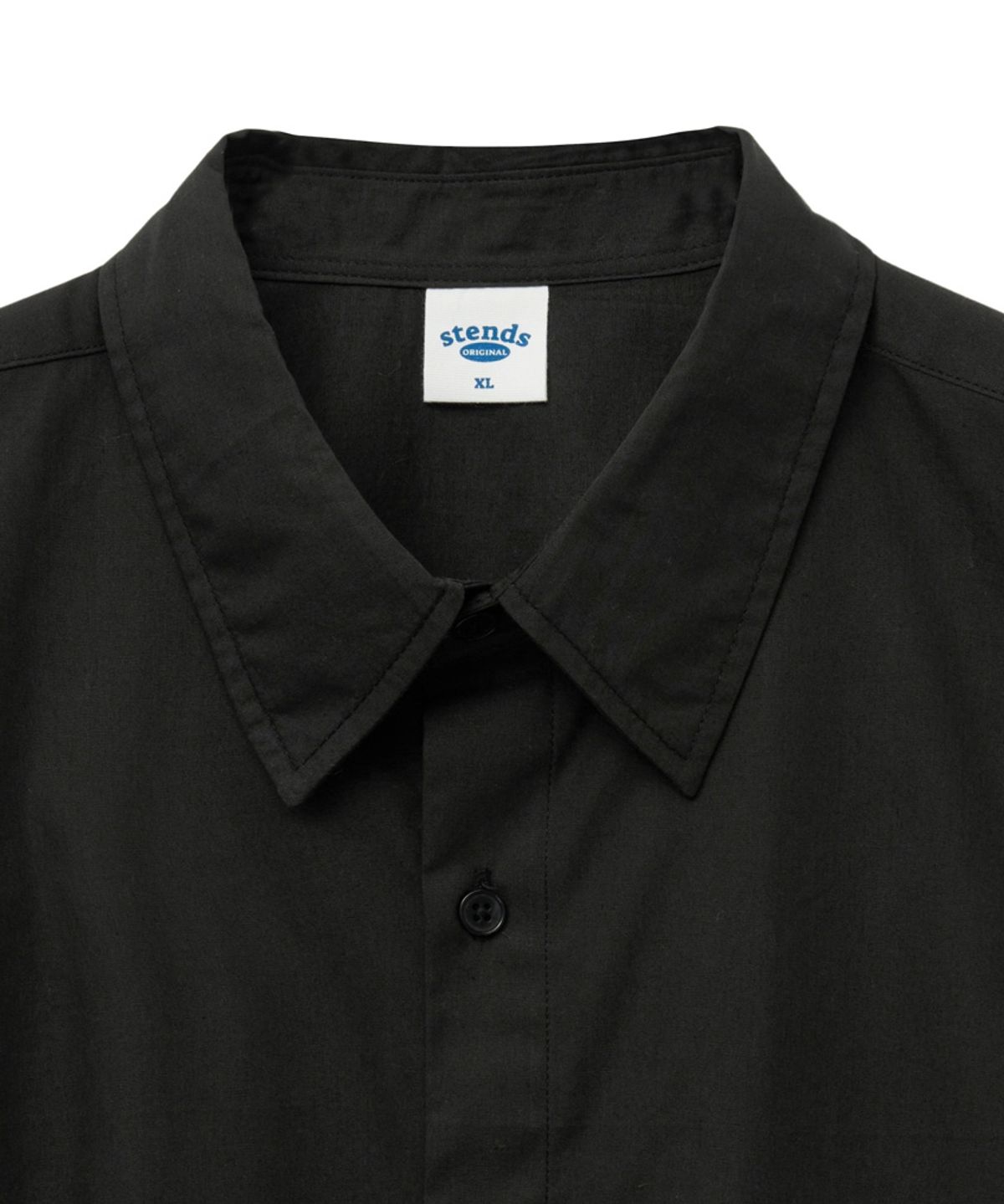 스탠즈(STENDS) [M~4XL] 플로우 코튼 셔츠_딥 차콜