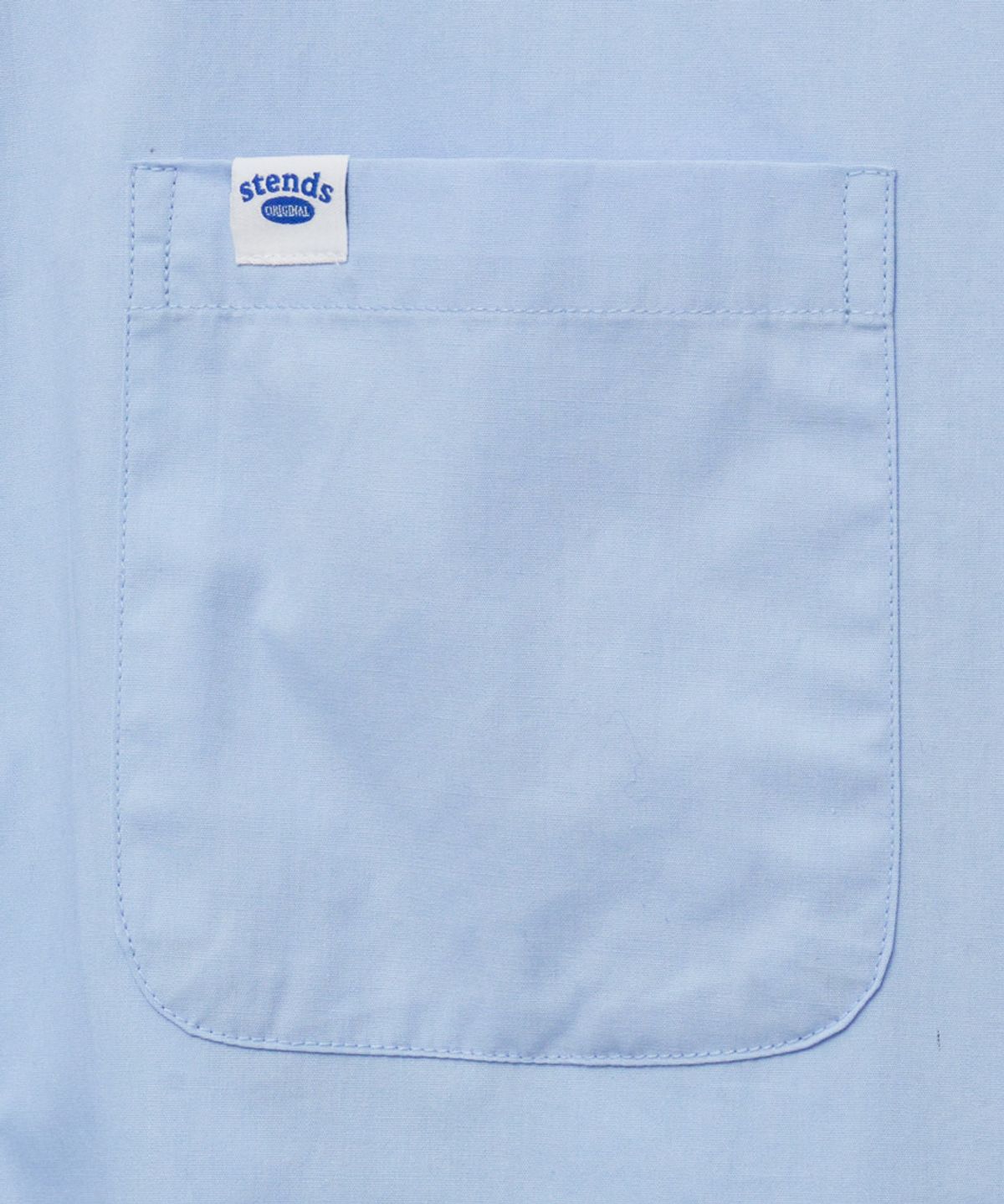 스탠즈(STENDS) [M~4XL] 플로우 코튼 셔츠_스카이 블루