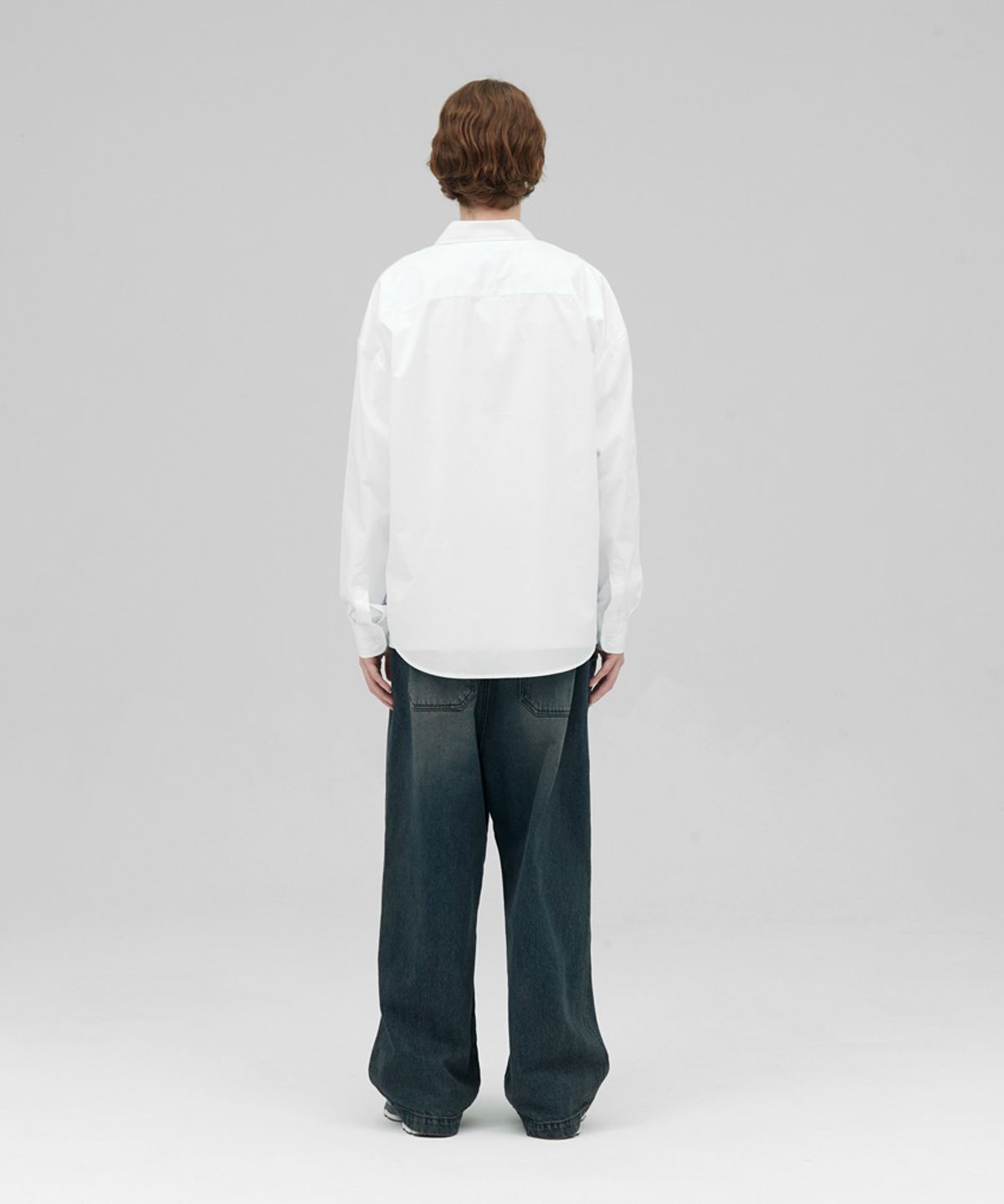 스탠즈(STENDS) [M~4XL] 플로우 코튼 셔츠_화이트