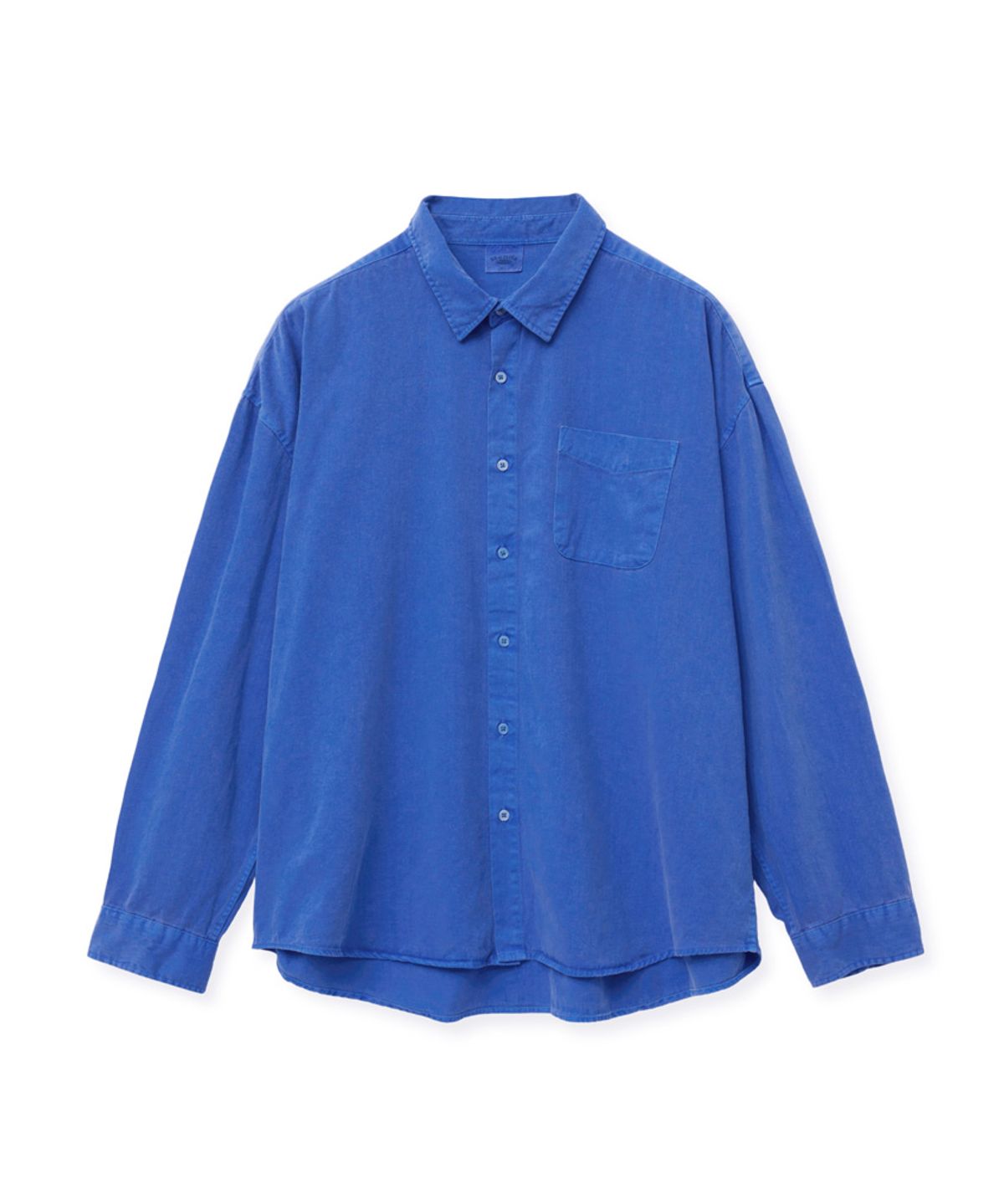 스탠즈(STENDS) [M~4XL] 피그먼트 워싱 셔츠_딥 블루