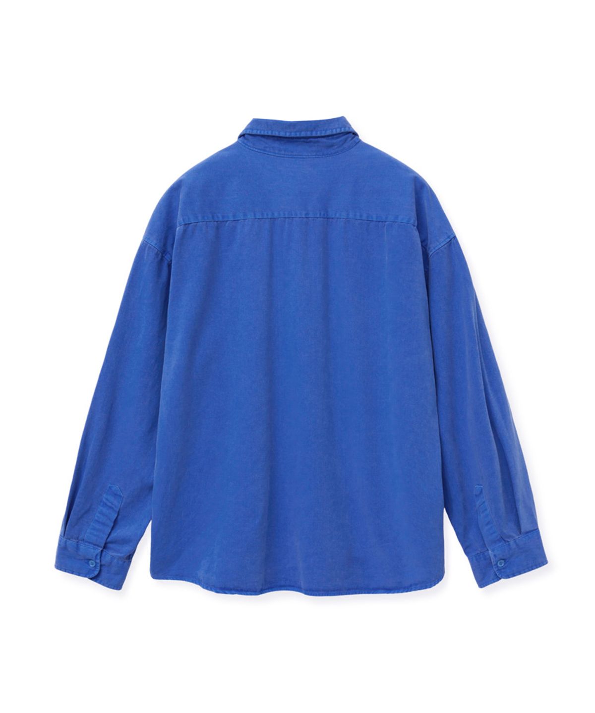 스탠즈(STENDS) [M~4XL] 피그먼트 워싱 셔츠_딥 블루