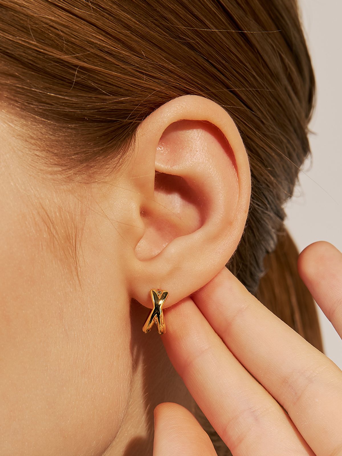 헤이(HEI) mini x one-touch earring