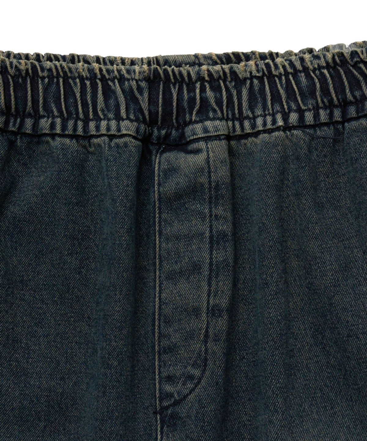 스탠즈(STENDS) [M~4XL] 워싱 데님 밴딩 팬츠_블루