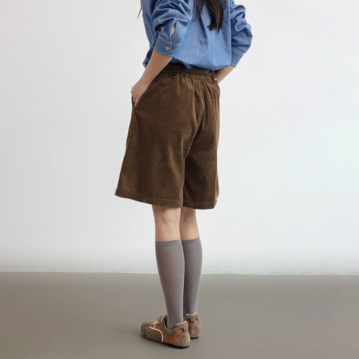 랭썬(LANGSON) LS_Corduroy casual bermuda pants