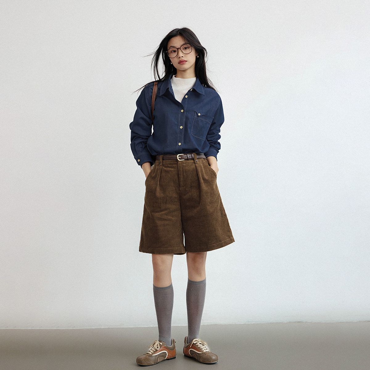 랭썬(LANGSON) LS_Washed denim shirt_DARK BLUE