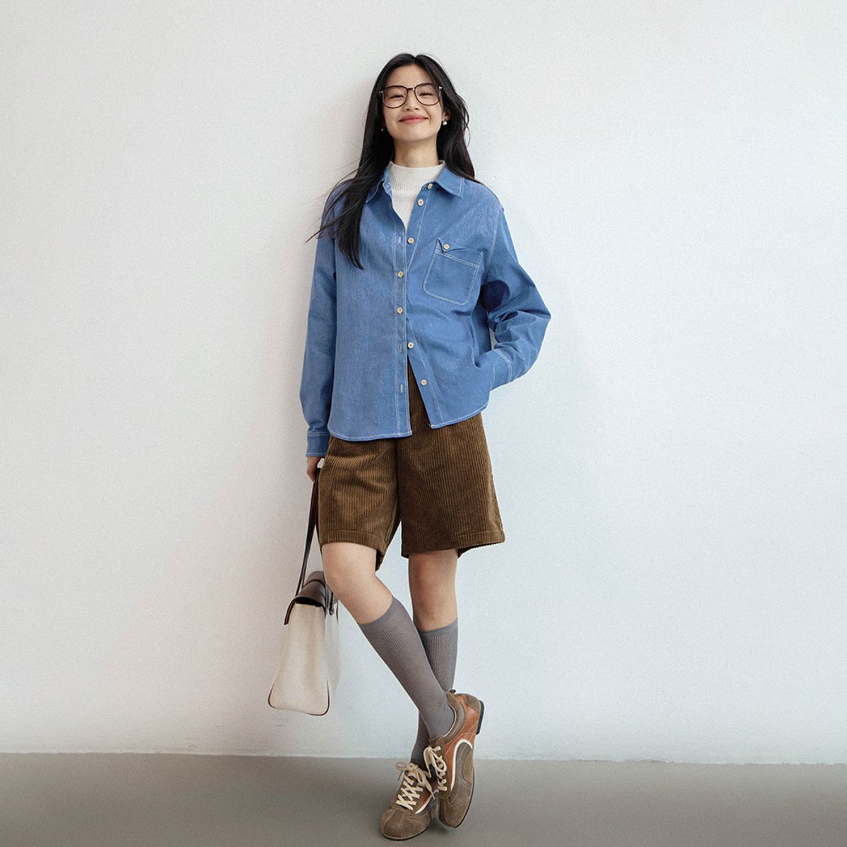 랭썬(LANGSON) LS_Washed denim shirt_BLUE