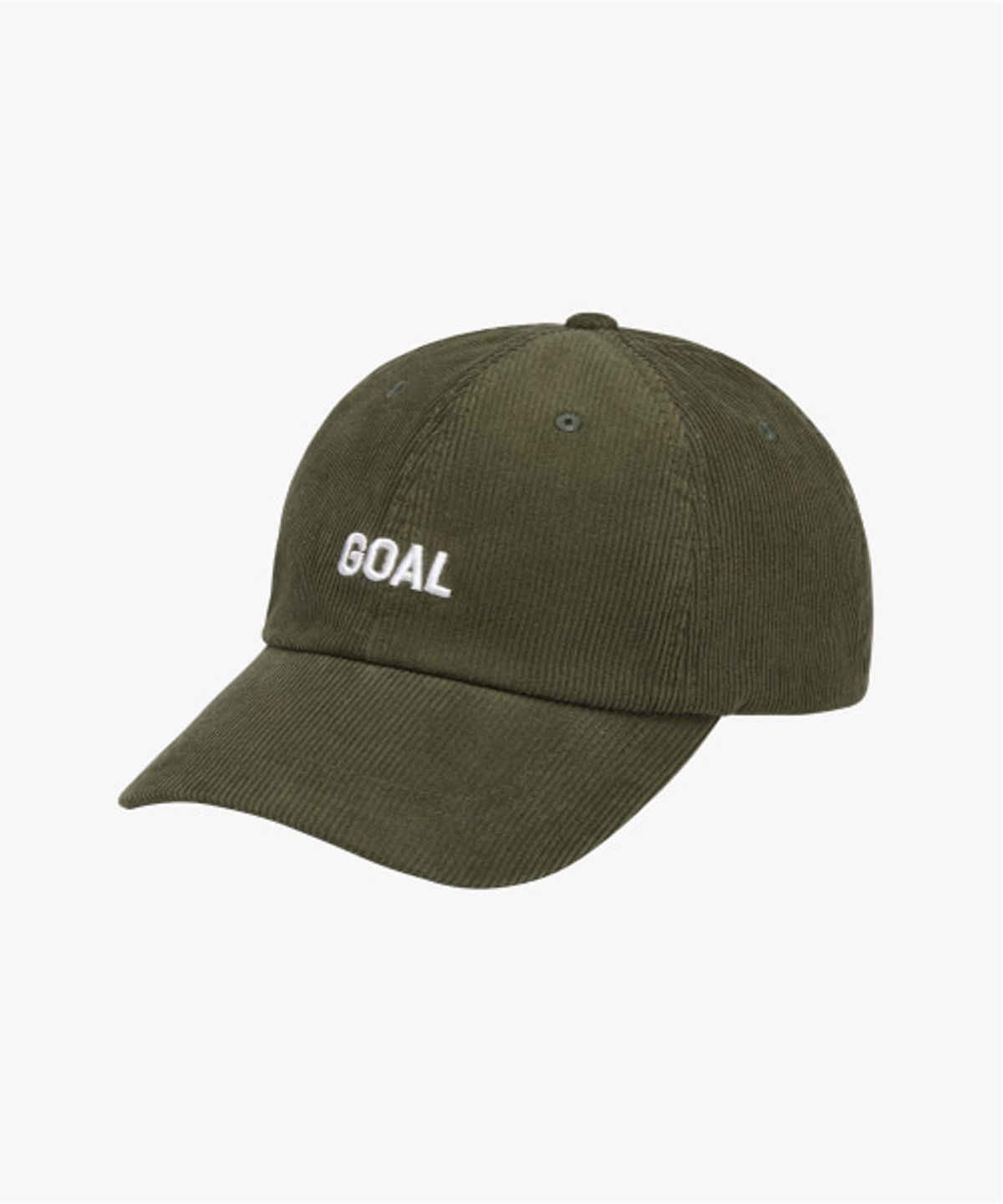 골스튜디오(GOALSTUDIO) ESSENTIAL GOAL CORDUROY CAP-OLIVE GREEN