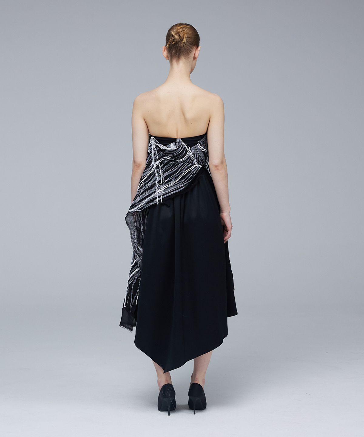 므아므(MMAM) Doodle draping wrinkle top dress