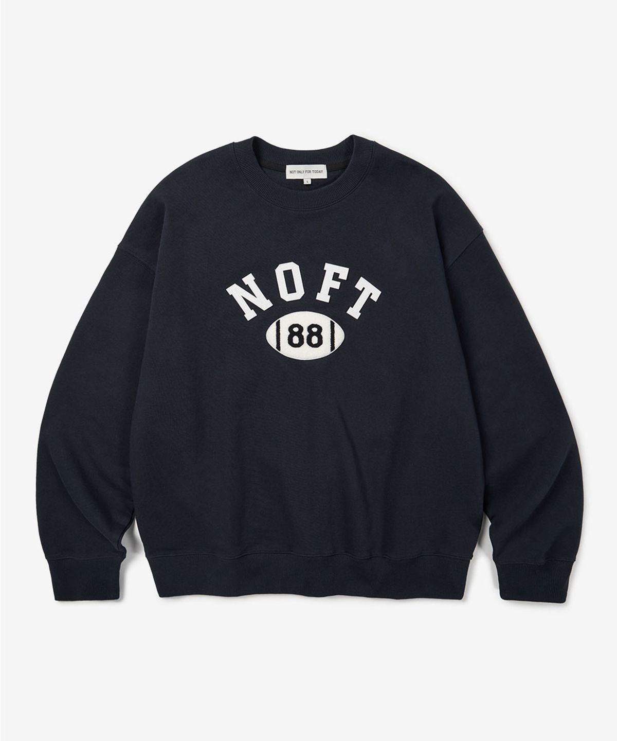 낫온리포투데이(NOT ONLY FOR TODAY) NOFT 패치워크 맨투맨 (2Color)