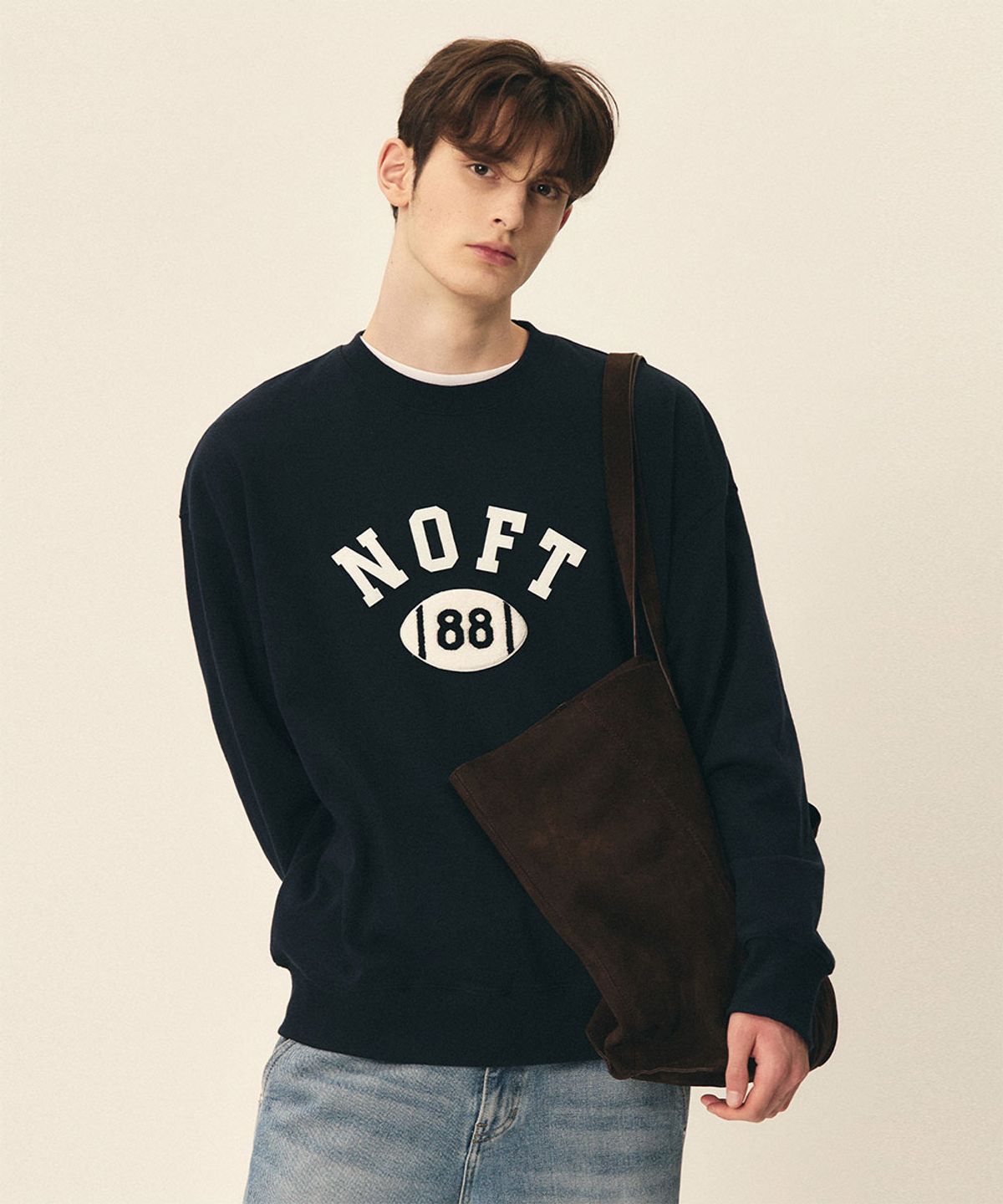 낫온리포투데이(NOT ONLY FOR TODAY) NOFT 패치워크 맨투맨 (2Color)