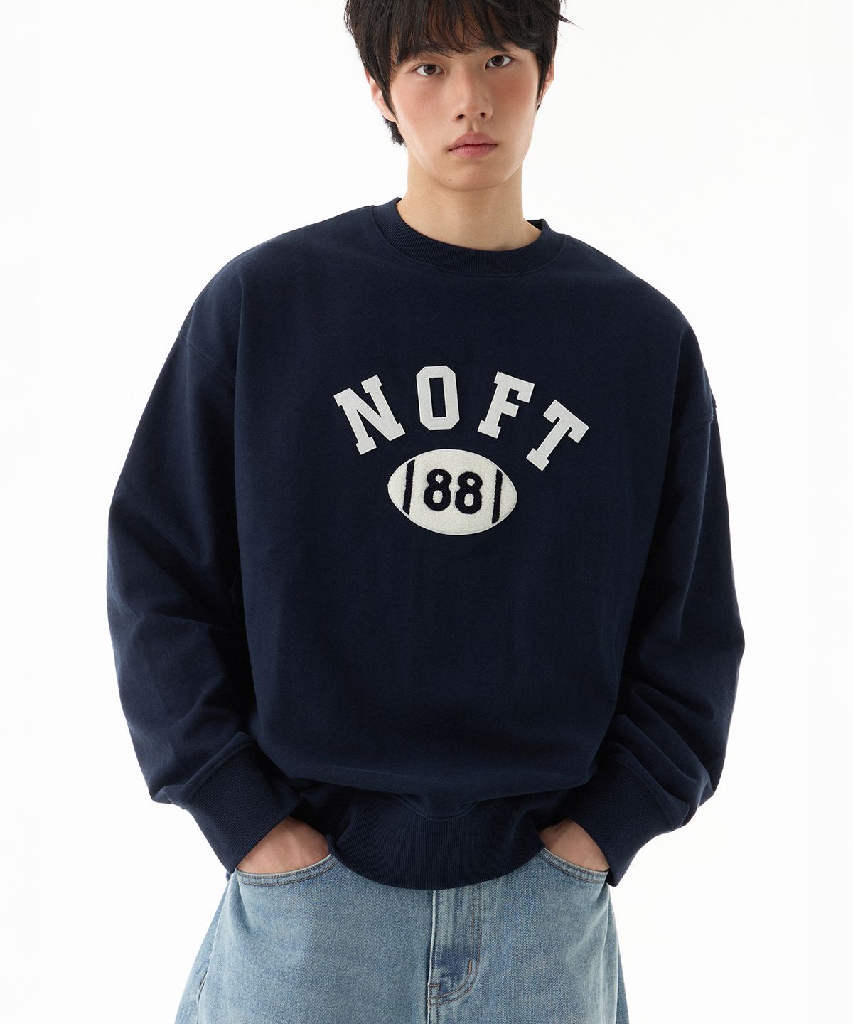 낫온리포투데이(NOT ONLY FOR TODAY) NOFT 패치워크 맨투맨 (3Color)