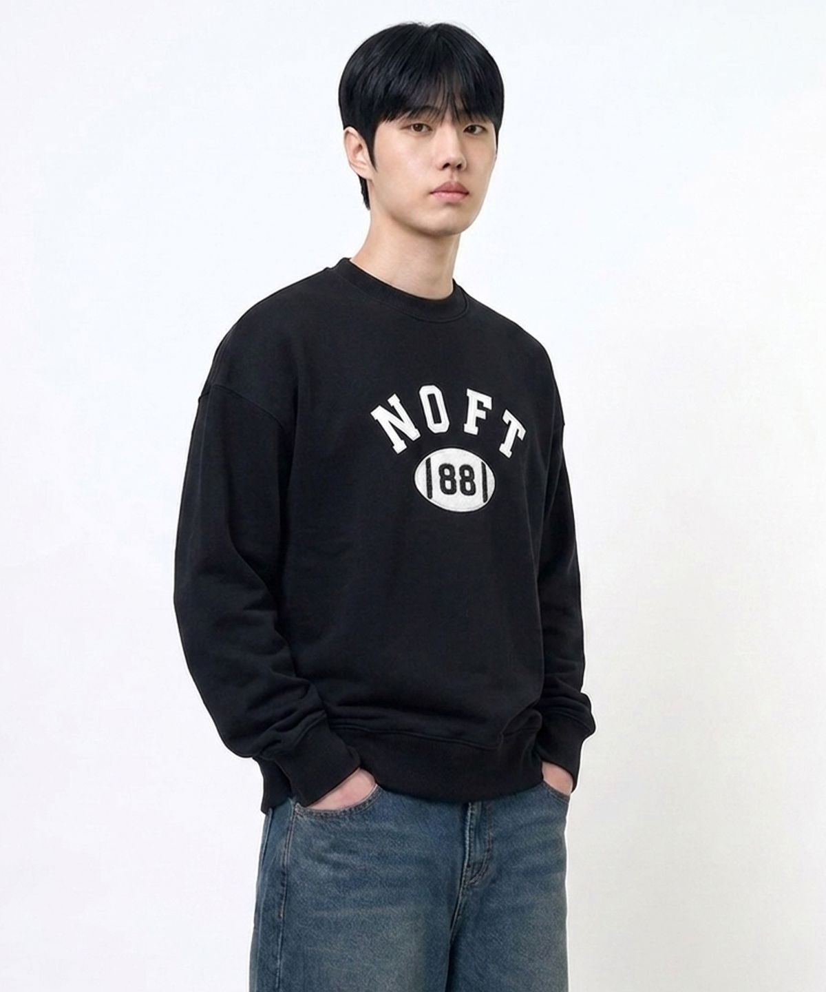낫온리포투데이(NOT ONLY FOR TODAY) NOFT 패치워크 맨투맨 (3Color)