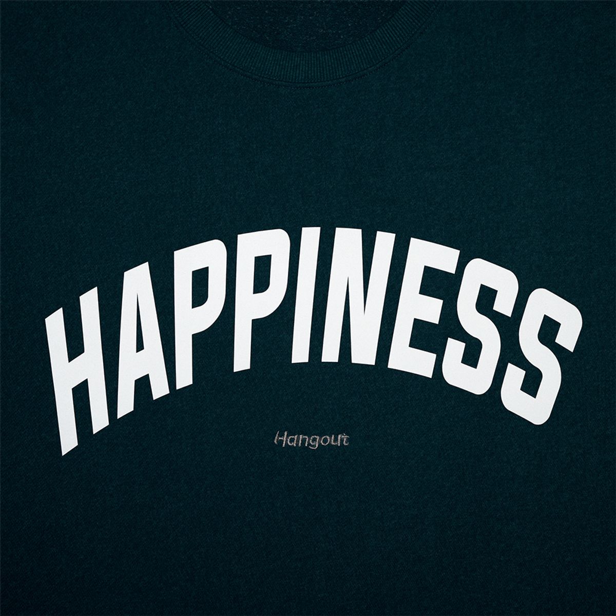 행아웃(HANGOUT) 리플렉티브 해피니스 스웨트셔츠 (피그먼트 블루)