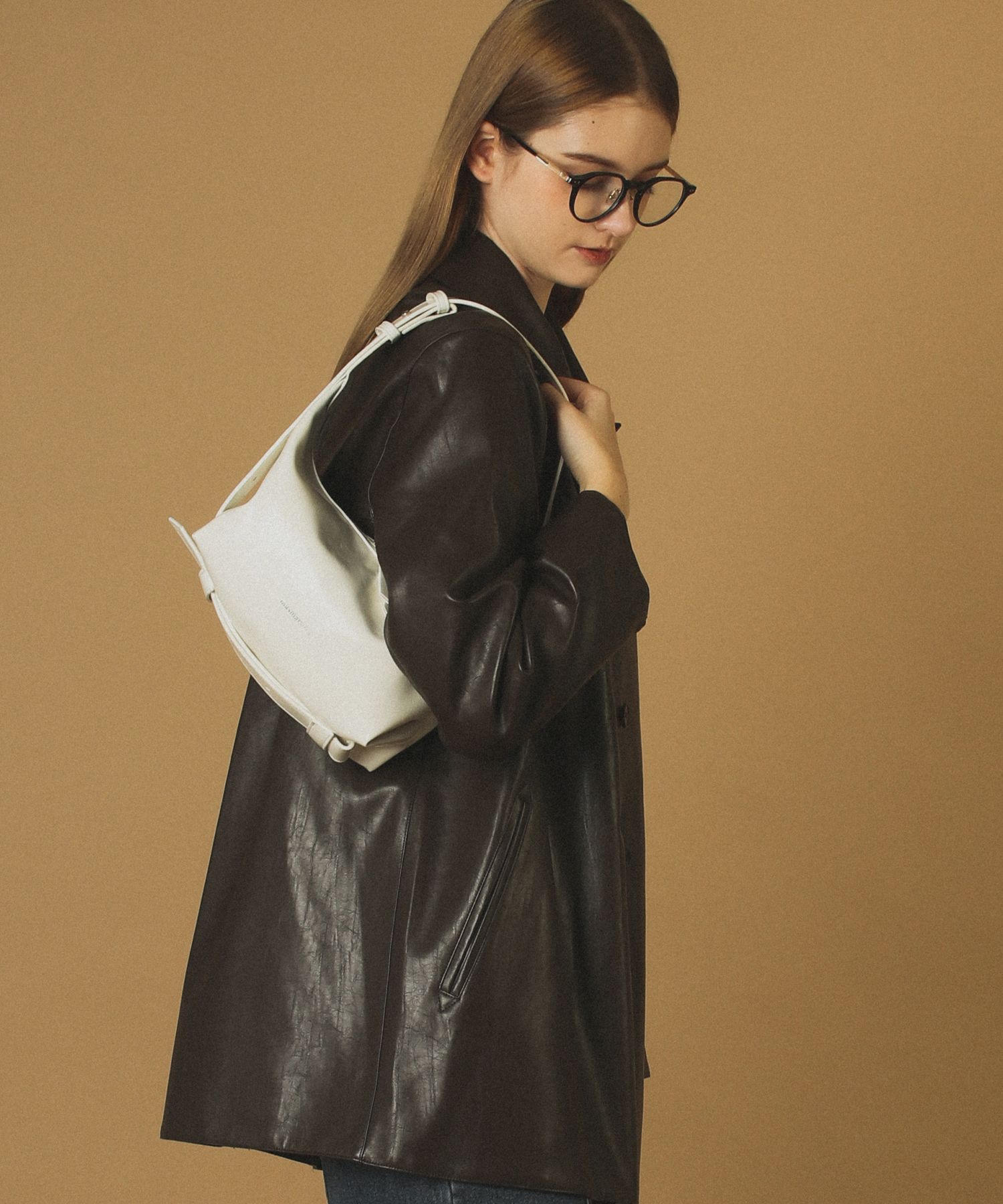 ★masmarulez★ 3way belted mini hobo bag Cream MUSINSA | MASMARULEZ 3way belted mini hobo bag Cream