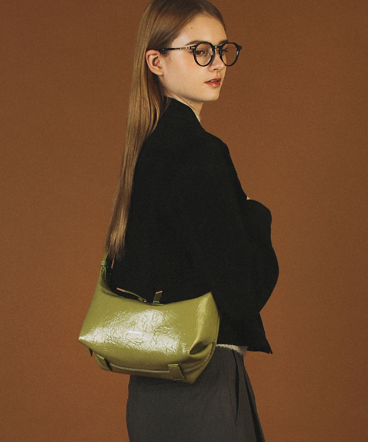마스마룰즈(MASMARULEZ) 3way belted mini hobo bag _Olive