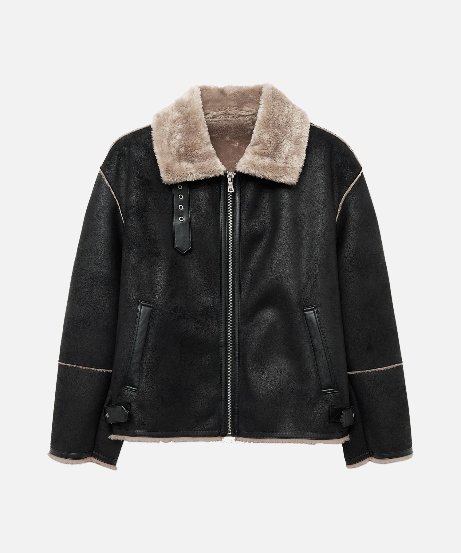 レビュー高評価の商品!の商品をすべて FIT DRAW | MUSINSA Oversized [BLACK] Jacket Mustang Line Suede ジャケット・アウター