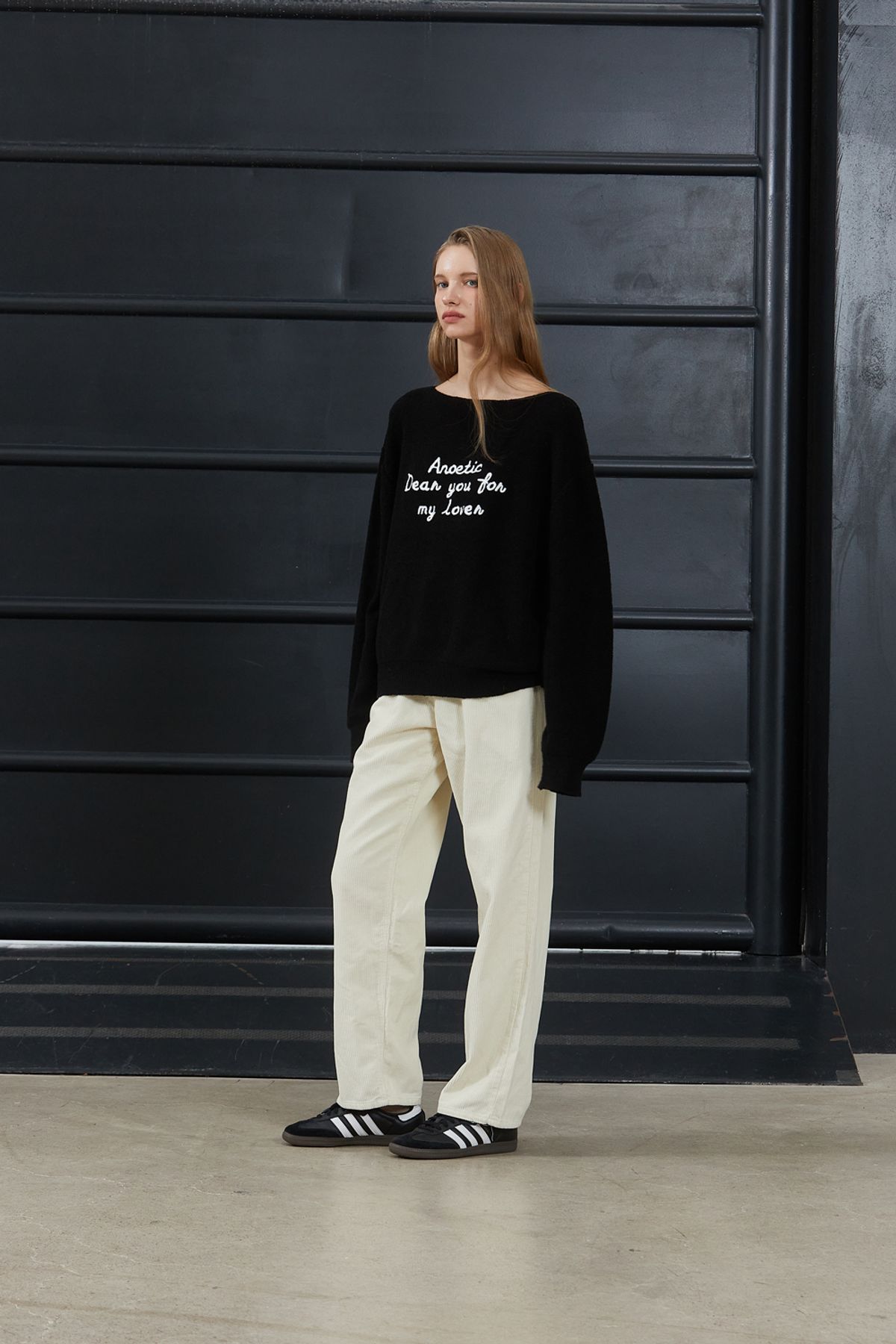 아노에틱(ANOETIC) ANC CORDUROY STRAIGHT PANTS_IVORY