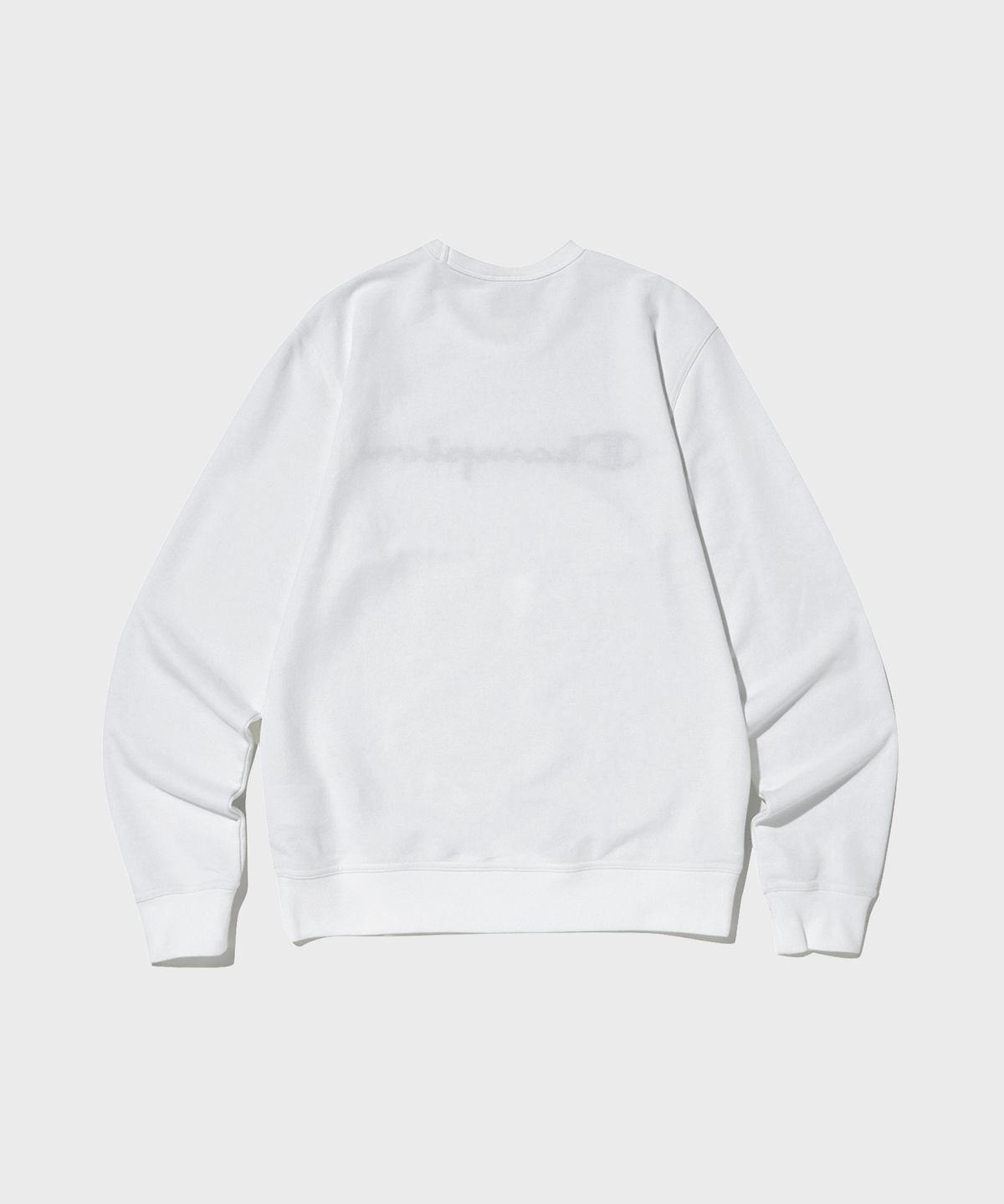 챔피온(CHAMPION) 빅 스크립트 로고 크루넥 스웨트셔츠 White