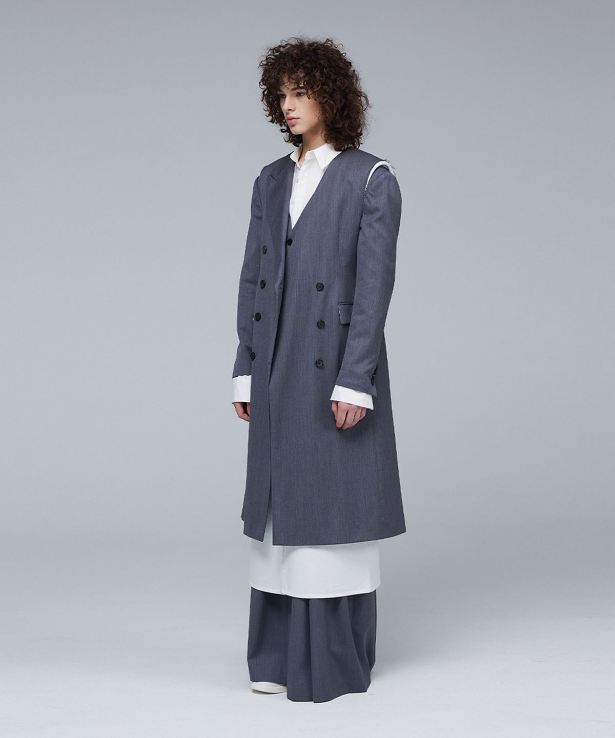 므아므(MMAM) Signature collarless button jacket
