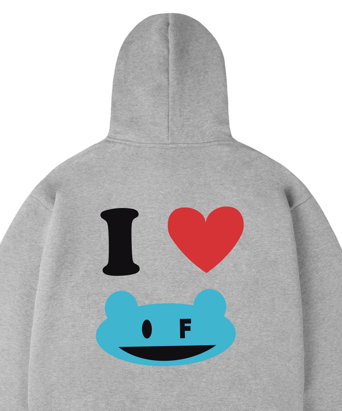 그레이버(GRAVER) [UNISEX]I LOVE OF 후드집업_그레이