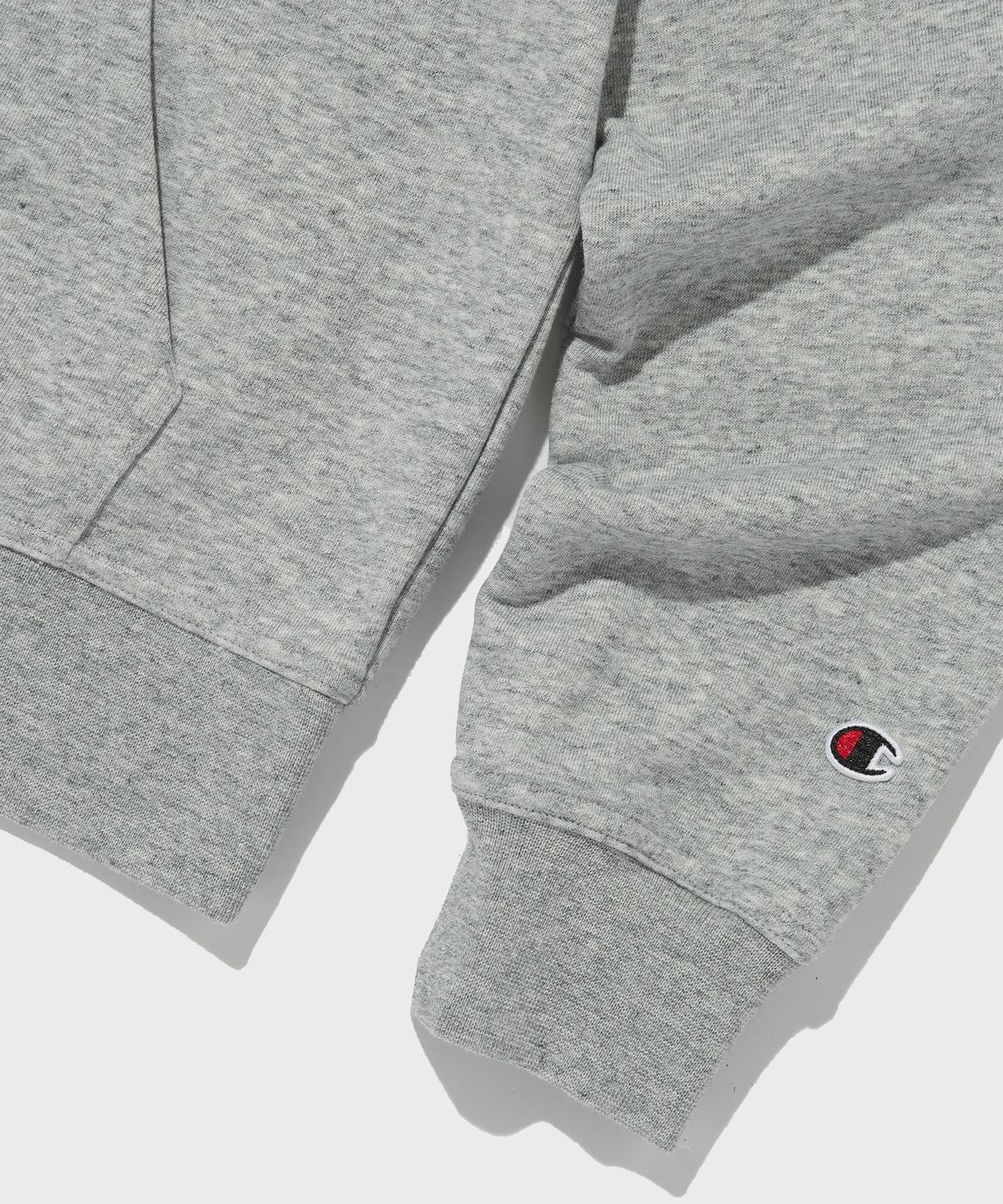 챔피온(CHAMPION) 스몰 스크립트 로고 후드 집업 Normal Grey