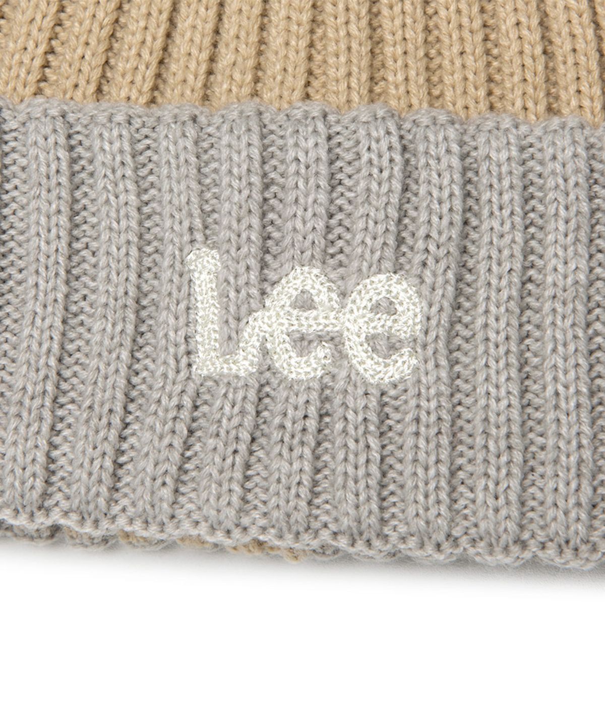 리 키즈(LEE KIDS) 스몰 트위치 로고 비니 베이지 LK2404BN02BE
