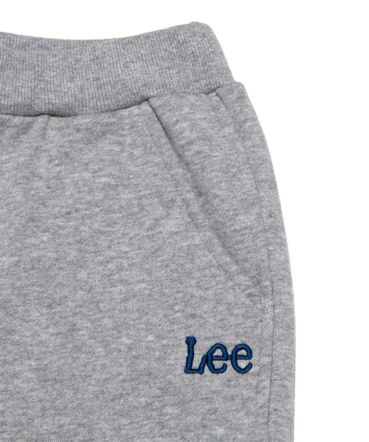 리 키즈(LEE KIDS) 트위치 자수 루즈핏 기모 조거팬츠 멜란지그레이 LK2404JP13MG