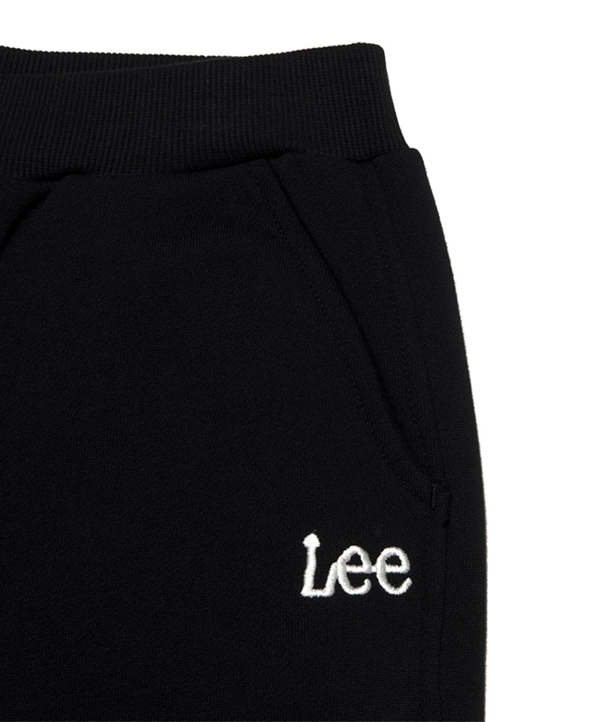 리 키즈(LEE KIDS) 트위치 자수 루즈핏 기모 조거팬츠 블랙 LK2404JP13BK