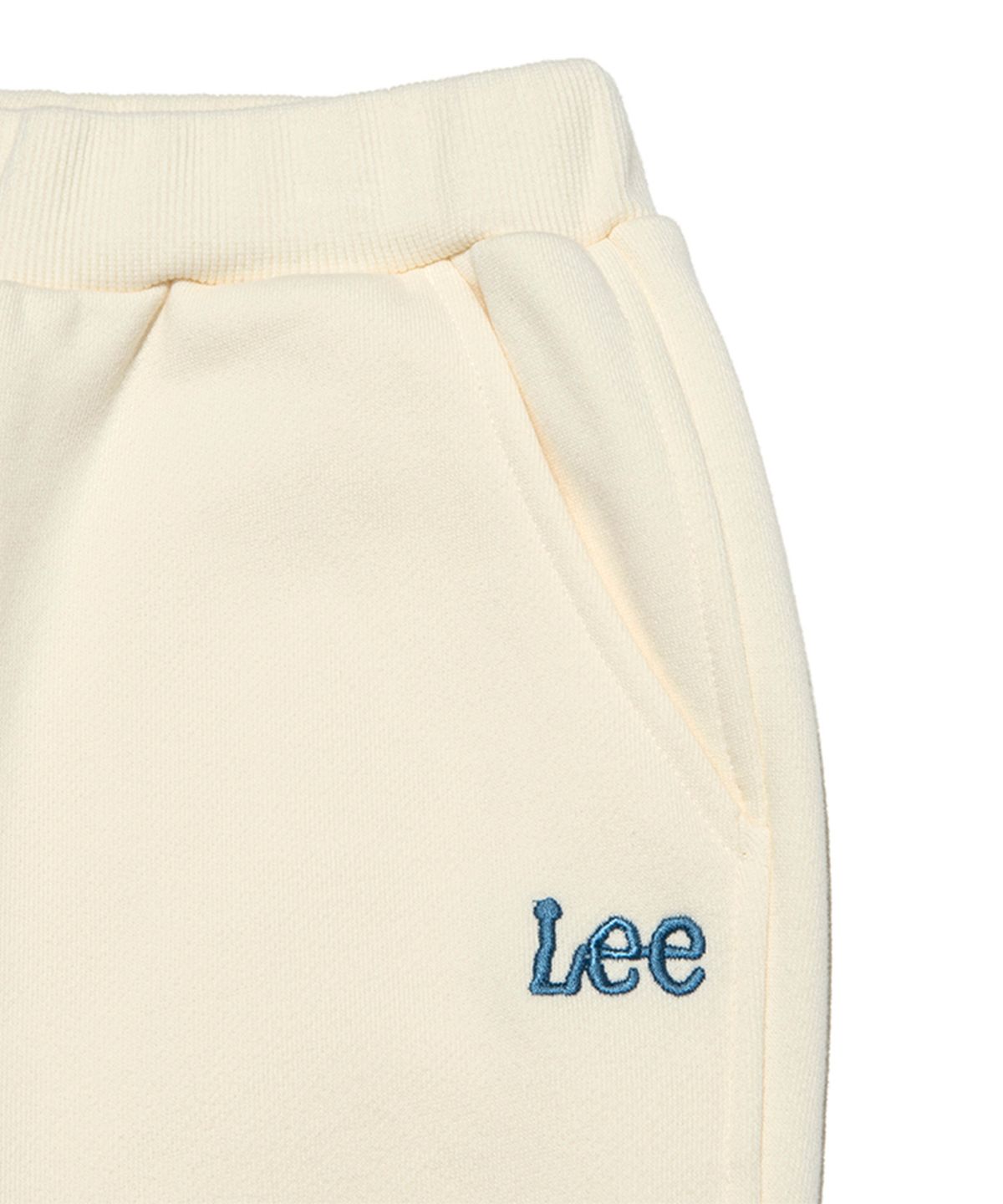 리 키즈(LEE KIDS) 트위치 자수 루즈핏 기모 조거팬츠 아이보리 LK2404JP13IV