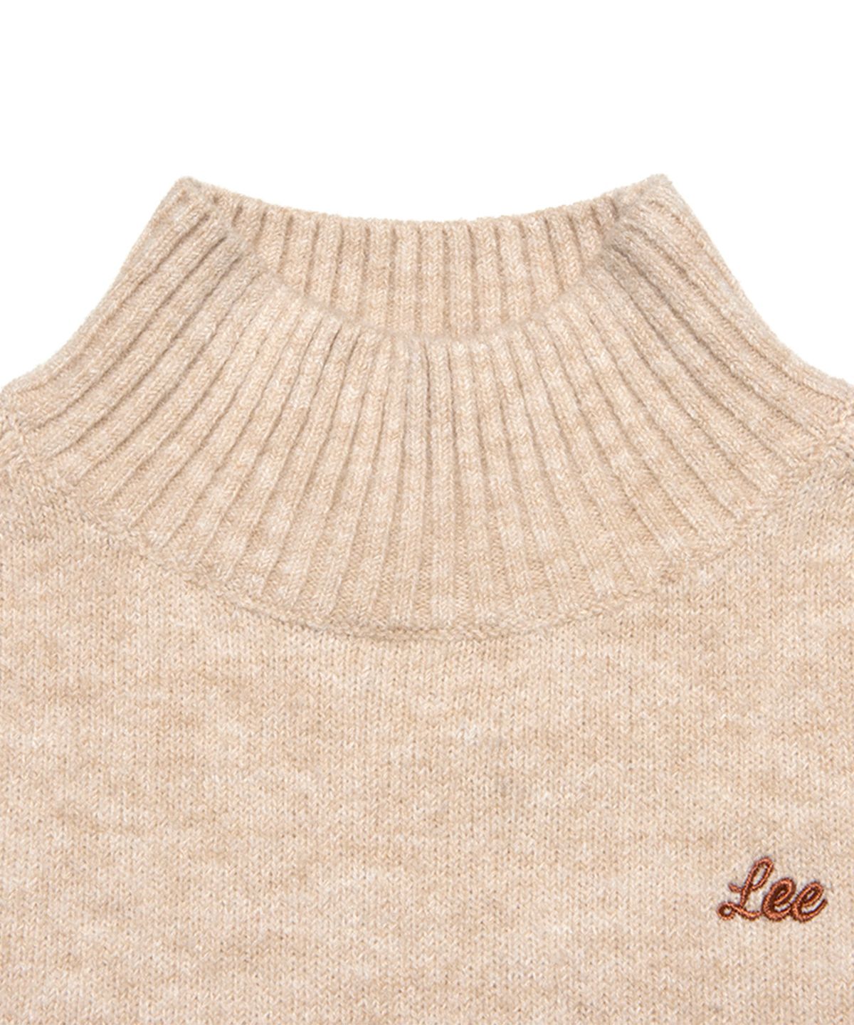 리 키즈(LEE KIDS) 터틀넥 레귤러핏 풀오버 베이지 LK2404KT72BE