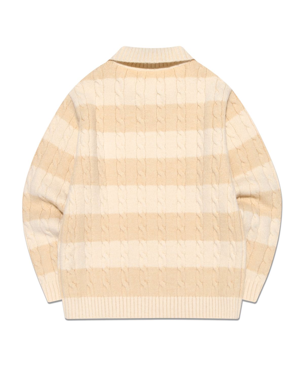 리 키즈(LEE KIDS) 케이블 스트라이프 레귤러핏 풀오버 베이지 LK2404KT70BE