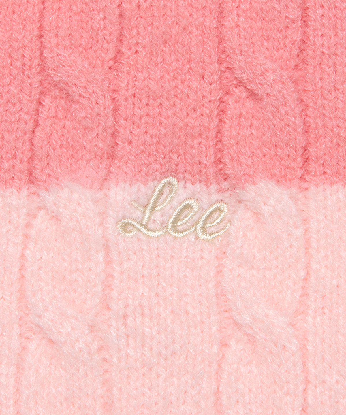 리 키즈(LEE KIDS) 케이블 스트라이프 레귤러핏 풀오버 핑크 LK2404KT70PI