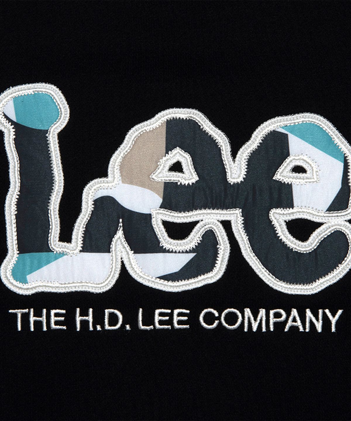 리 키즈(LEE KIDS) 카모 트위치 오버핏 기모 스웨트셔츠 블랙 LK2404CR40BK