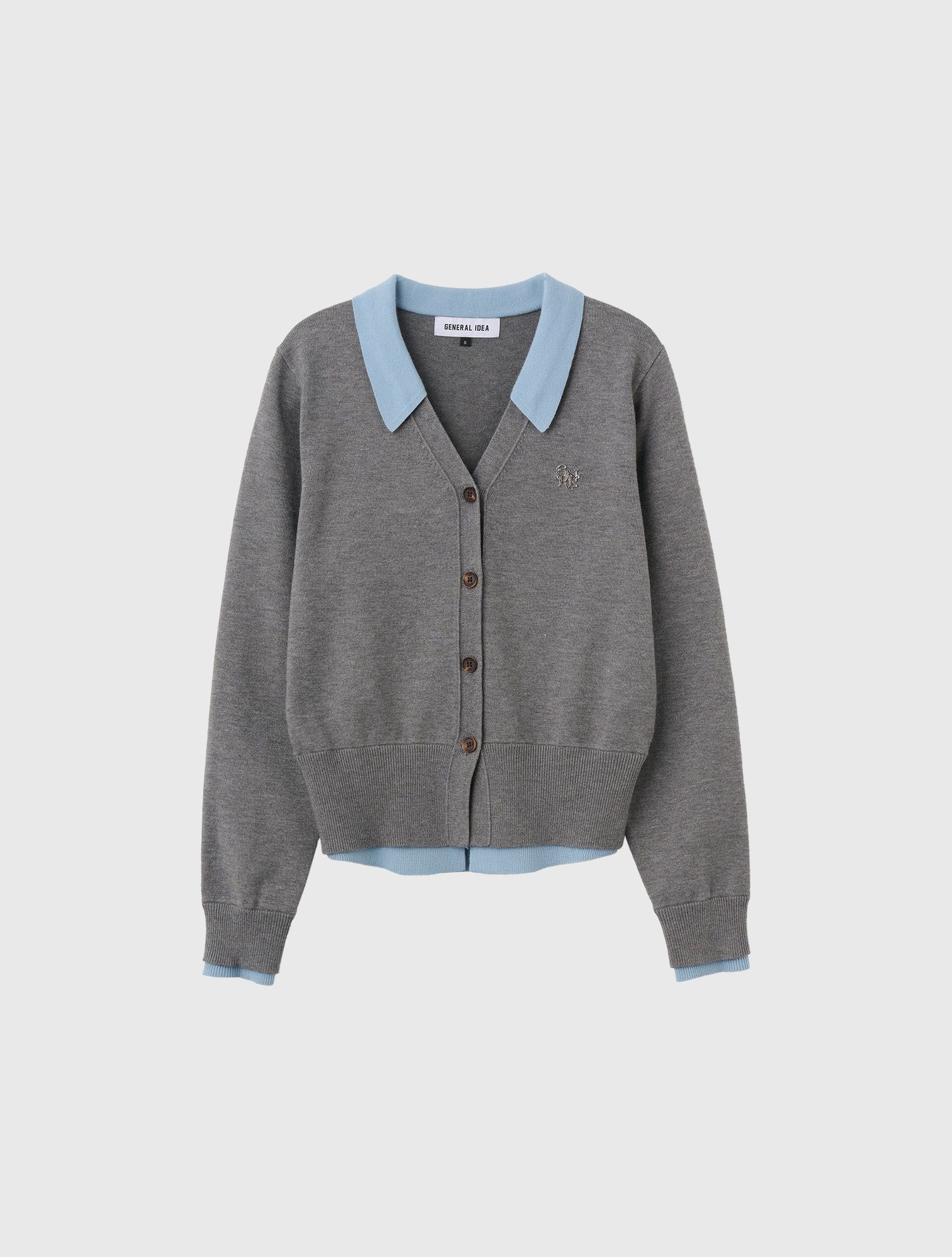 MUSINSA公式 | GENERAL IDEA Essential Cara Layered Cardigan