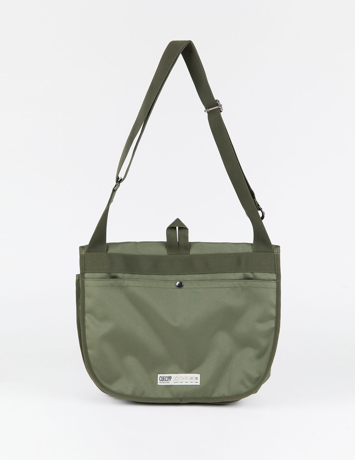 큐클리프(CUECLYP) [HOWOE] Tri-Pocket Messenger Bag _ L (Khaki)